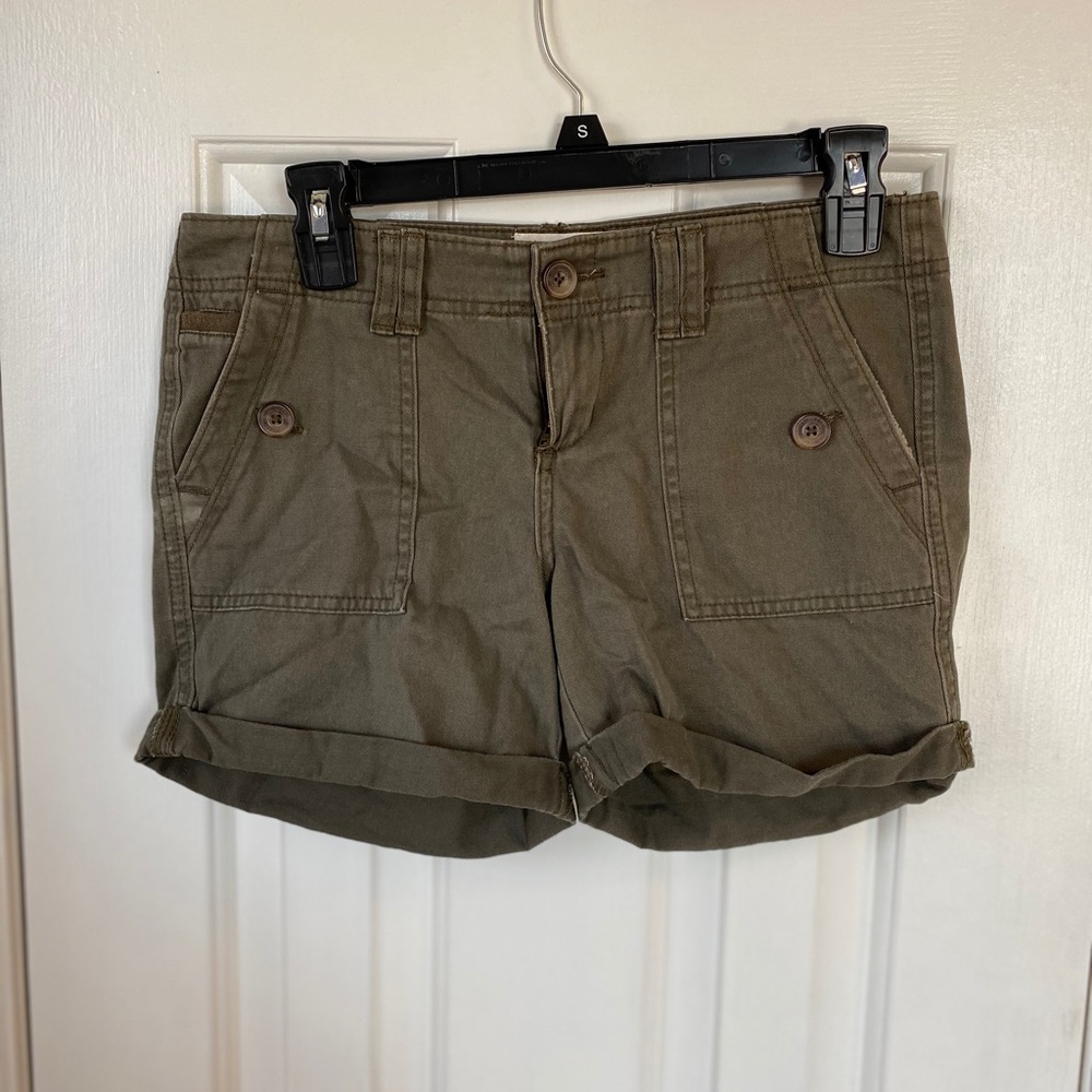 Army Green Cargo Shorts